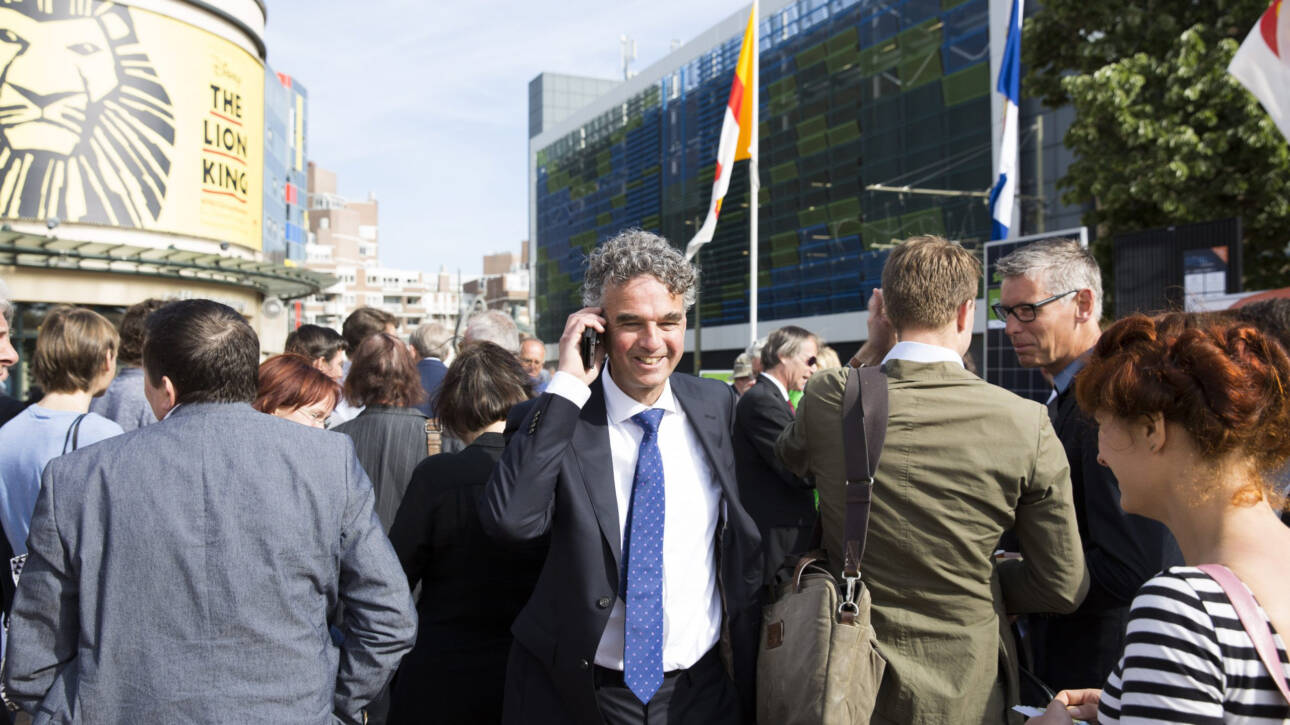 Mark van Baal leaving the Shell 2018. Photo by Anke Teunissen