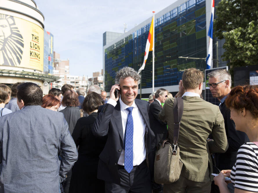 Mark van Baal leaving the Shell 2018. Photo by Anke Teunissen